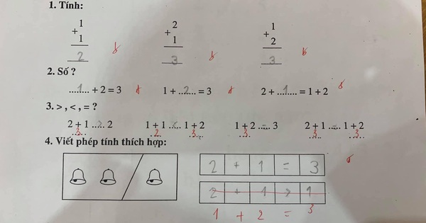 Con gái viết "2 + 1 > 1" vẫn bị gạch sai, người mẹ thắc mắc hỏi dân mạng liền nhận về lý do đầy "tâm phục khẩu phục"