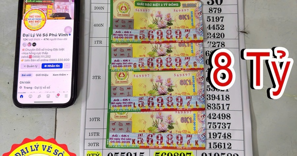 Mua vé số dạo khi đi chợ, người đàn ông trúng 4...