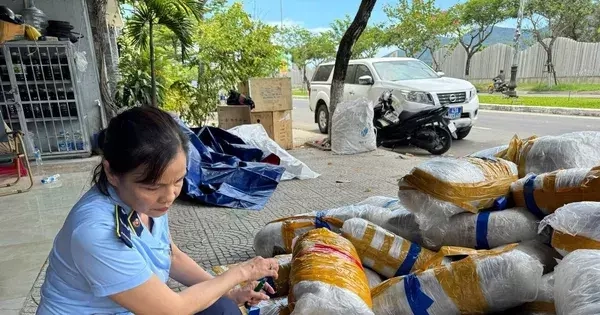 Phát hiện 700kg mực khô đã hư hỏng bị vứt bỏ trên vỉa hè