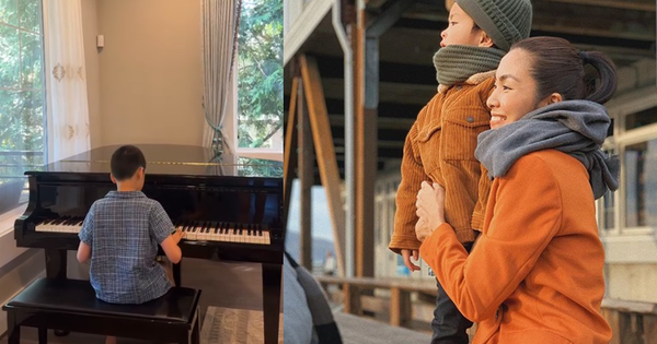 Tình cờ chia sẻ đoạn video "cậu cả" học piano, Tăng Thanh Hà hé lộ cách rèn luyện "người thừa kế" chuẩn phong cách hào môn