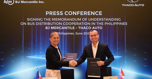 THACO AUTO hợp tác Tập đoàn BJ Mercantile phân phối xe bus THACO tại Philippines