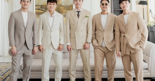 Sốc visual dàn phù rể giá hơn 30 tỷ trong đám cưới xa hoa của trung vệ ĐT Việt Nam và mẹ đơn thân