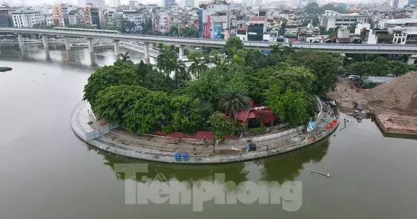 Cận cảnh bán đảo hồ Đống Đa sắp thành công viên, khu vui chơi