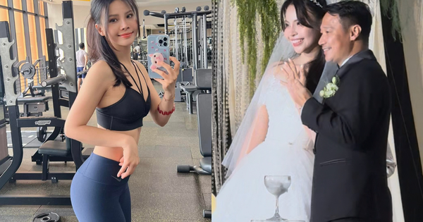 Vợ biên tập viên VTV của HLV Vũ Hồng Việt đẹp từ lễ đường tới phòng gym, gây sốt với body săn chắc nét căng