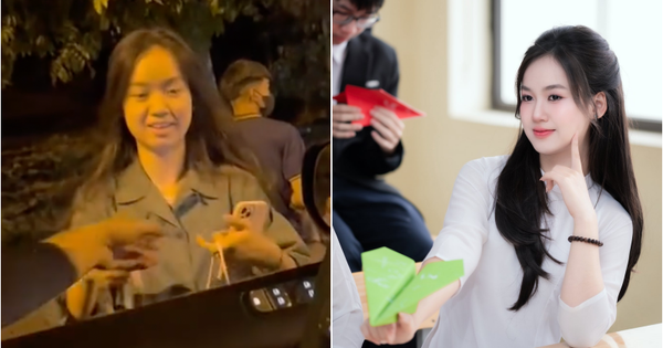 Thủ khoa Hiền Mai lộ mặt mộc cực xinh khi học quân sự, nhận được nhiều yêu thương chăm sóc từ bố mẹ