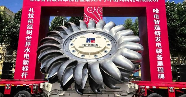 Kỳ tích của Trung Quốc: Tuabin 80 tấn ‘ra đời’ sau 4 năm, công suất 500 MW lớn nhất thế giới, nâng hiệu suất đập thuỷ điện lên trên 92,6%