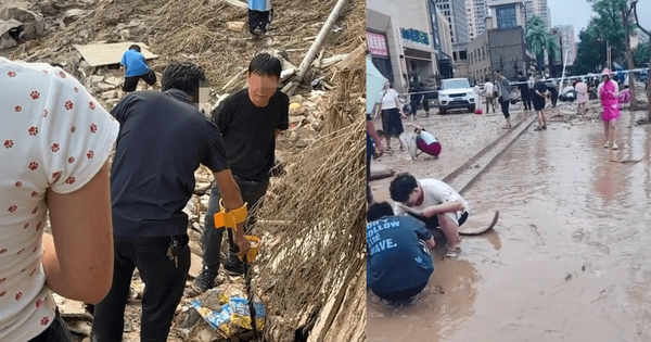 Gần 20kg vàng, đá quý bị nước lũ cuốn trôi khỏi một cửa hàng, người dân mang máy dò kim loại đến tìm