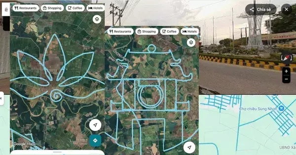 Trào lưu Google Maps: Netizen phát hiện các biểu tượng thú vị trên bản đồ Việt Nam