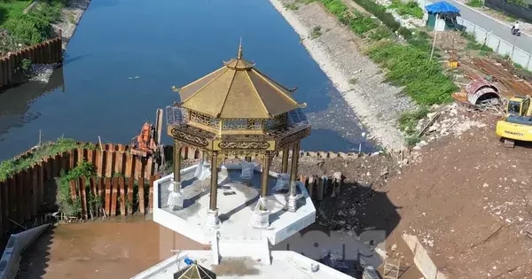 Kiến trúc 'khác lạ' của đập dâng sông Tô Lịch: Chủ đầu tư nói gì?