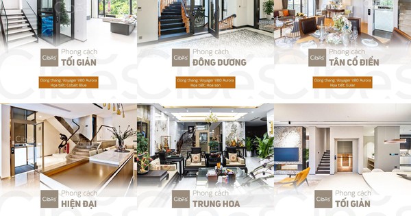 Gu lựa chọn thang máy gia đình của giới "nhà giàu" Việt Nam