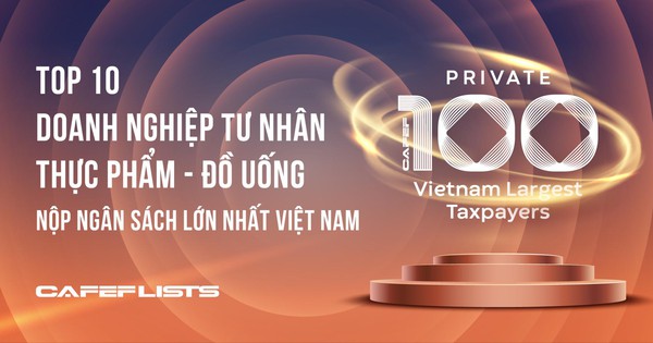 Công bố 10 Công ty tư nhân Thực phẩm - Đồ uống nộp ngân sách lớn nhất Việt Nam