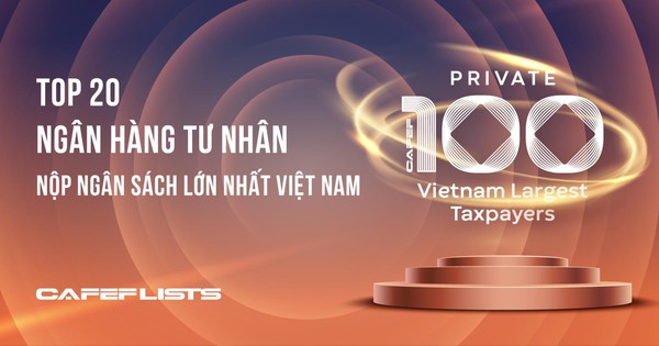 Công bố 20 Ngân hàng tư nhân nộp ngân sách lớn nhất Việt Nam