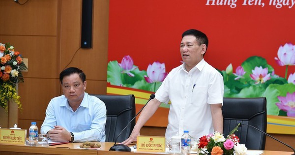 Phó Thủ tướng Hồ Đức Phớc giao nhiệm vụ cho tỉnh Hưng Yên