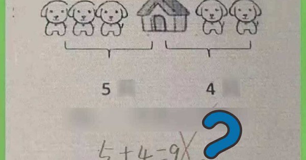 Bài toán tiểu học "5 + 4 = 9" bị chấm sai, ngay cả phụ huynh cũng không giải được: Đáp án đúng mới ngã ngửa!