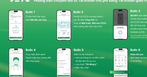 Cách chuyển VETC, ePass sang tài khoản giao thông đơn giản nhất trên điện thoại