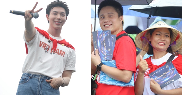 BTC concert quốc gia Việt Nam Trong Tôi thông báo 1 tin quan trọng, nghệ sĩ và khán giả đội mưa chuẩn bị trước giờ G