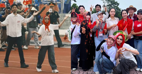 Đen Vâu - Hoàng Thuỳ Linh cười tươi rói, cùng dàn sao tập luyện diễu hành sáng 29/8 tại SVĐ Mỹ Đình