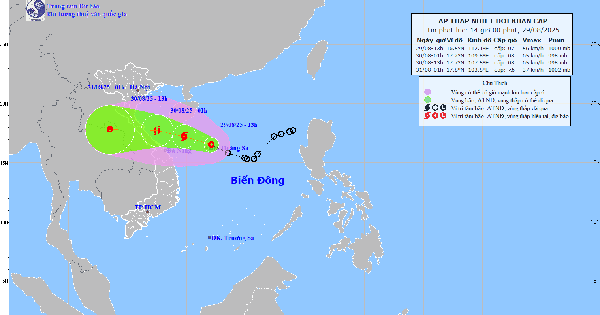 Bão số 6 khả năng hình thành ngay đêm nay, hướng thẳng vào đất liền nước ta