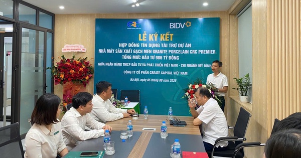 CRC và BIDV ký kết tài trợ dự án gạch men trọng điểm gần 1000 tỷ tại Lào Cai