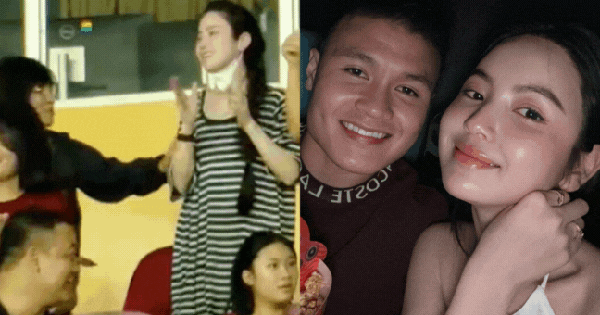 Viral khoảnh khắc Chu Thanh Huyền mếu máo ăn mừng khi Quang Hải ghi bàn