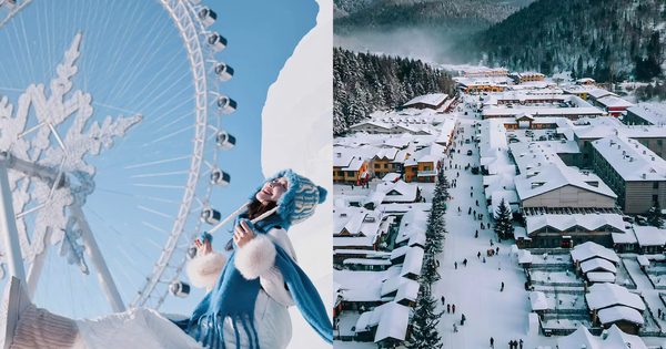 Không phải châu Âu, ngôi làng tuyết trắng này đang “gây sốt” với vẻ ngoài đẹp như cổ tích, khách Việt thích mê