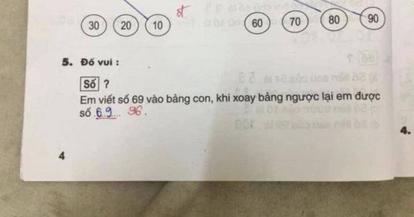 Chỉ là bài toán đố vui tiểu học nhưng gây tranh cãi dữ dội: Xoay ngược số 69 thì được số nào?