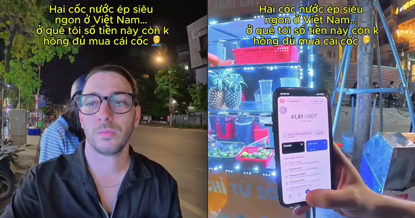 Trả tiền 2 cốc nước ép ở Việt Nam, khách Tây thốt lên: "Ở quê tôi số tiền này còn không đủ mua cái cốc"