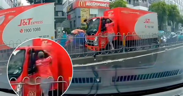 Công an TP.HCM truy xét người đàn ông đập kính, tấn công tài xế xe tải