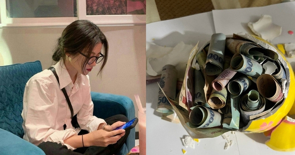 Con heo đất đầy tờ 500k khiến dân mạng nhìn mà tiếc