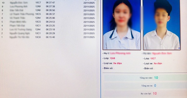 Trường cấp 3 ở Hải Phòng tuyên dương TOP 10 học sinh đến trường SỚM NHẤT theo camera AI