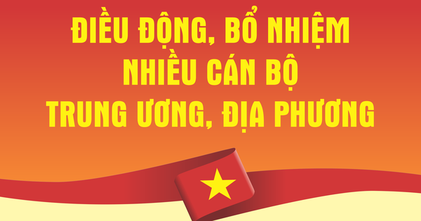 Nhân sự trong tuần: Điều động, bổ nhiệm nhiều cán bộ Trung ương, địa phương