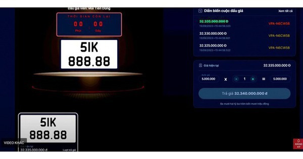 Chuyển nhượng biển số đẹp trúng đấu giá phải nộp thuế 5% từ 1-7