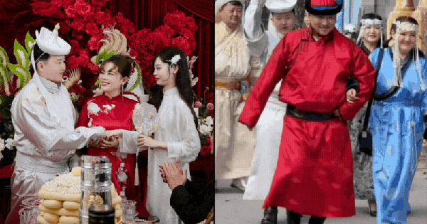 Đám hỏi của chú rể Mông Cổ và cô dâu Việt khiến MXH choáng váng vì 6 tráp cưới lạ lùng chưa từng thấy