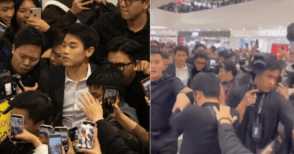 Đình Bắc gây sốt: Fan vây kín như "vỡ trận", camera bắt trọn từng khoảnh khắc, hot không kém gì "sao hạng A"