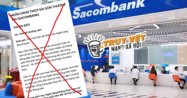 Sacombank lên tiếng về thông tin không thưởng Tết cho nhân viên
