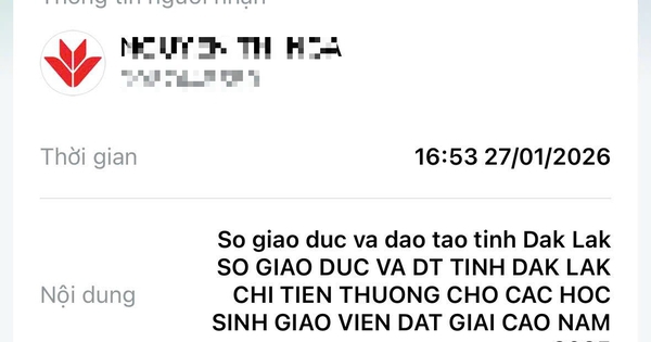 Vụ nhiều học sinh Đắk Lắk chờ tiền thưởng: Sở GD-ĐT đã chuyển tiền