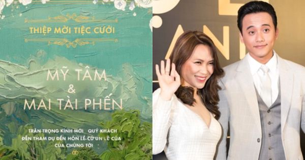 Rầm rộ ảnh thiệp cưới của Mỹ Tâm và Mai Tài Phến