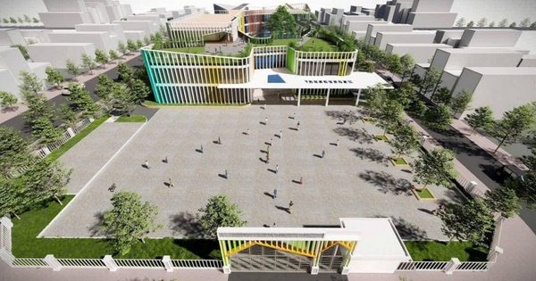 Cận cảnh trường Mầm non công lập mới toanh, vừa đi vào hoạt động năm học này, phụ huynh nhìn ảnh xuýt xoa: Sao mà XỊN THẾ!