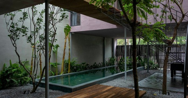 Nhà ở đan xen giữa những khu vườn xanh