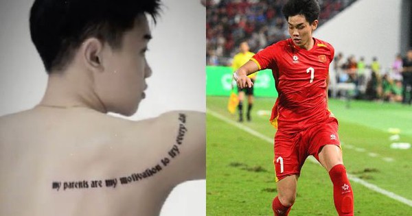 Hé lộ hình xăm ý nghĩa trên lưng Đình Bắc, đây là động lực giúp ngôi sao U23 Việt Nam vượt khó và toả sáng