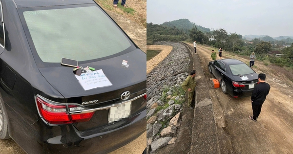Người đàn ông có biểu hiện bất thường để xe ô tô, điện thoại bên hồ với tờ giấy "tuyệt mệnh"