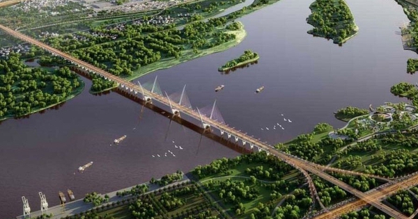 Tiến độ 'siêu cầu' Tứ Liên 20.000 tỷ đồng: Vingroup thi công xuyên Tết, hướng tới thông xe 2027