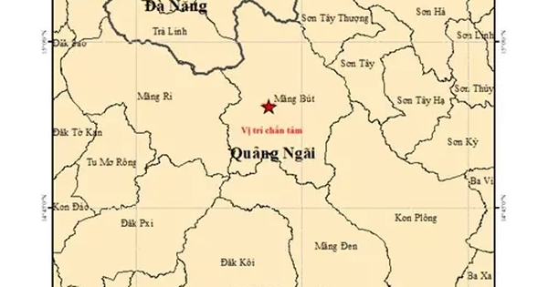 Quảng Ngãi xảy ra động đất liên tiếp vào mùng 5 Tết