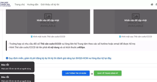 Cổng thi Đánh giá năng lực ĐH Quốc gia TPHCM quá tải, thí sinh không thể đăng nhập