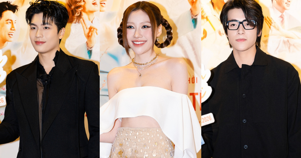 Thảm đỏ HOT nhất hôm nay: Uyển Ân hở bạo hết nấc với váy xuyên thấu, 2 mỹ nam Thỏ Ơi!! đọ visual nét căng