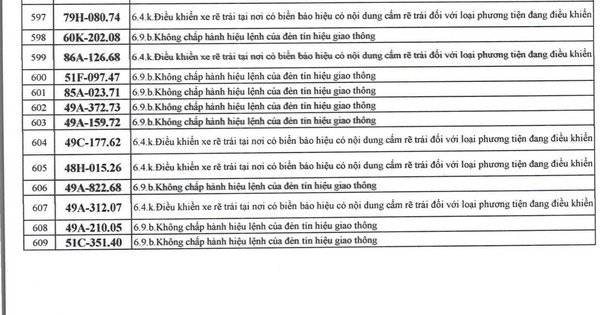 1166 chủ xe máy, ô tô có biển số sau nhanh chóng nộp phạt nguội theo Nghị định 168