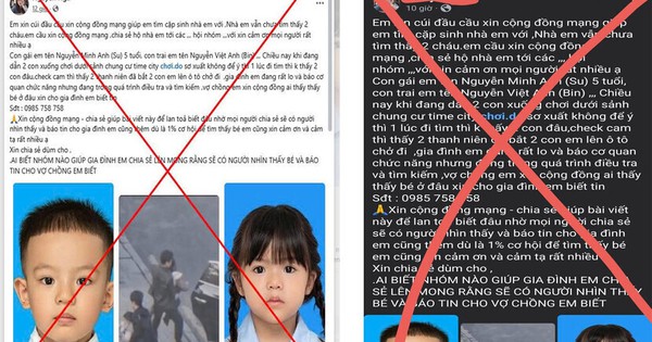 Bác tin "2 trẻ nhỏ bị bắt cóc ở khu Times City, Hà Nội"