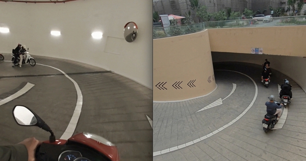 Trực tiếp lái xuống hầm xe “ám ảnh” nhất Hà Nội lúc này, liệu có đáng sợ như lời đồn?