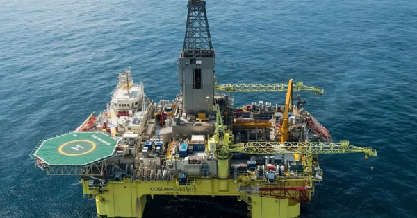 Khoan 192m xuống dưới đáy biển, phát hiện cùng lúc hai mỏ chứa khoảng 1,3 tỷ m3 khí đốt