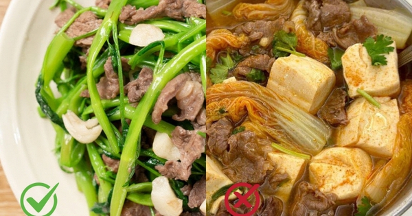 Nhiều người KHÔNG hề hay biết: Đừng dại mà kết hợp 6 thực phẩm này với thịt bò!